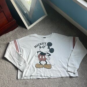 Mickey Cropped Sweatshirt